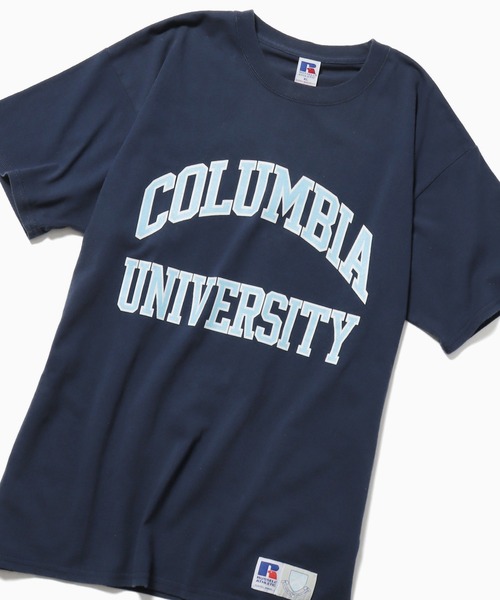 【セール】Russell Athletic/ラッセルアスレティック Columbia University Bookstore Jersey Crew Shirt Tシャツ（Tシャツ