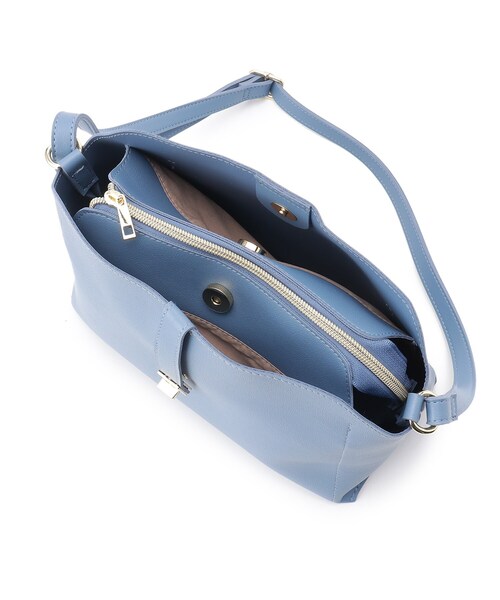 SHOO・LA・RUE（シューラルー）の「◆飾りフラップベルトショルダーバッグ（ショルダーバッグ・レディース・アイボリー/ブルー/グレー・00）」の13枚目の写真