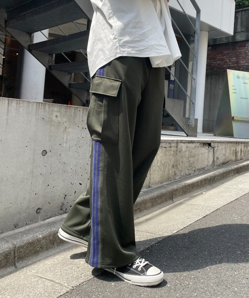 CIAOPANIC（チャオパニック）の「トラックカーゴパンツ（カーゴパンツ・メンズ・ブラック/オリーブ/サックスブルー・FREE）」の7枚目の写真