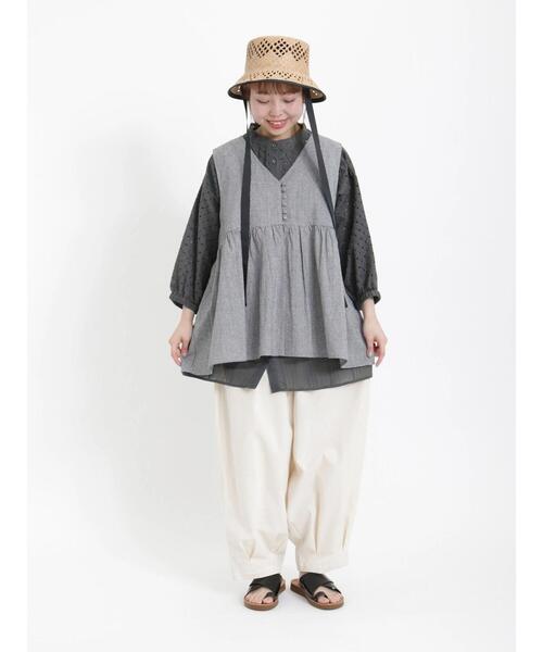 Samansa Mos2(サマンサ モスモス)の「リボンテープ付透かしバケットハット(ハット・レディース・ブラック/ベージュ・フリ-)」の16枚目の写真