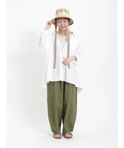 Samansa Mos2(サマンサ モスモス)の「リボンテープ付透かしバケットハット(ハット・レディース・ブラック/ベージュ・フリ-)」の19枚目の写真