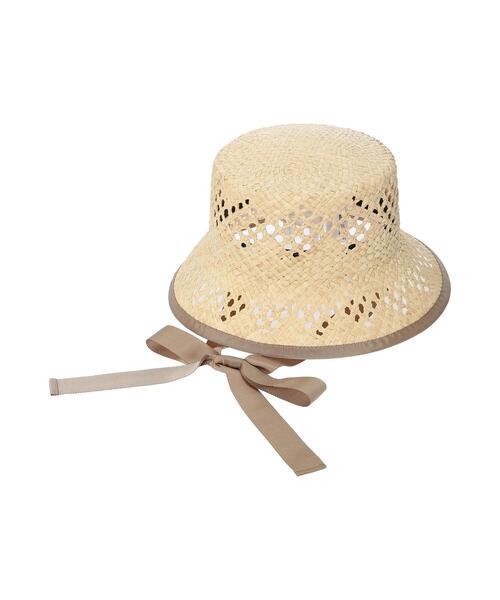 Samansa Mos2(サマンサ モスモス)の「リボンテープ付透かしバケットハット(ハット・レディース・ブラック/ベージュ・フリ-)」の20枚目の写真