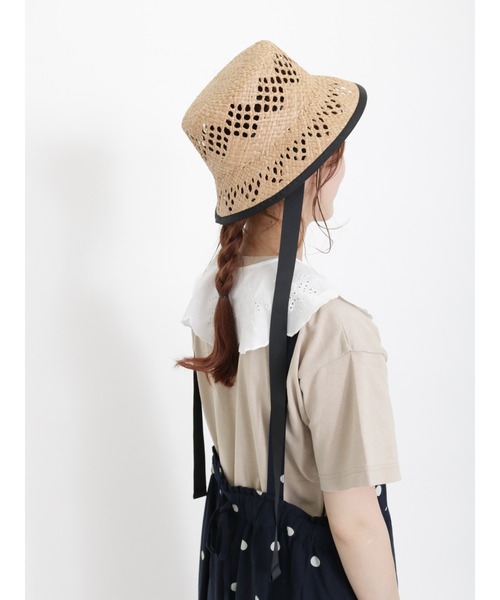 Samansa Mos2(サマンサ モスモス)の「リボンテープ付透かしバケットハット(ハット・レディース・ブラック/ベージュ・フリ-)」の11枚目の写真