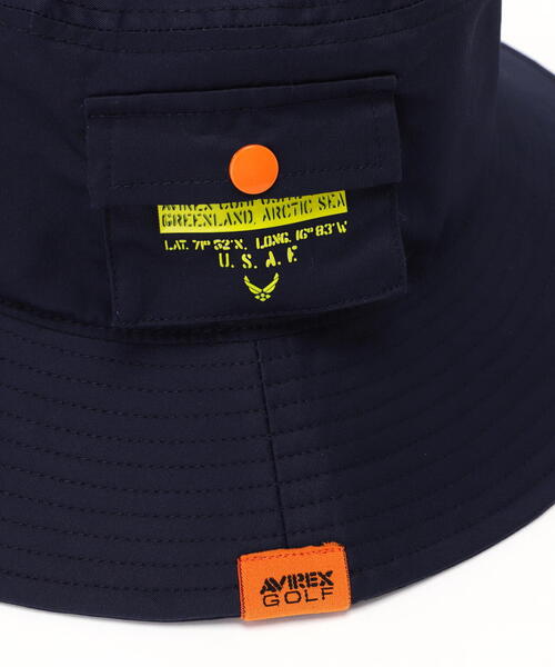 AVIREX（アヴィレックス）の「《GOLF WEAR》U.S.S.F. ポケット付きブーニーハット / アヴィレックス / AVIREX（ゴルフグッズ・メンズ・ブラック/レッド/ホワイト/ネイビー・F）」の14枚目の写真