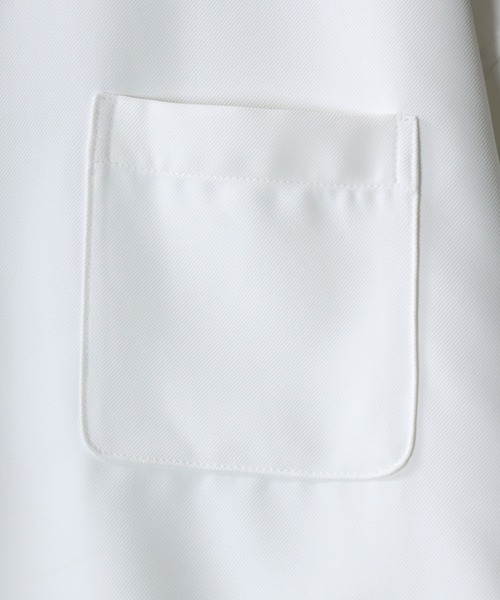 SITRY(シトリー)の「SITRY wide dress shirt with chain/別注 チェーン付き 半袖 ワイド ドレスシャツ(シャツ/ブラウス・メンズ・ホワイト/ホワイト系その他/ブラック/ブラック系その他・M/L)」の14枚目の写真