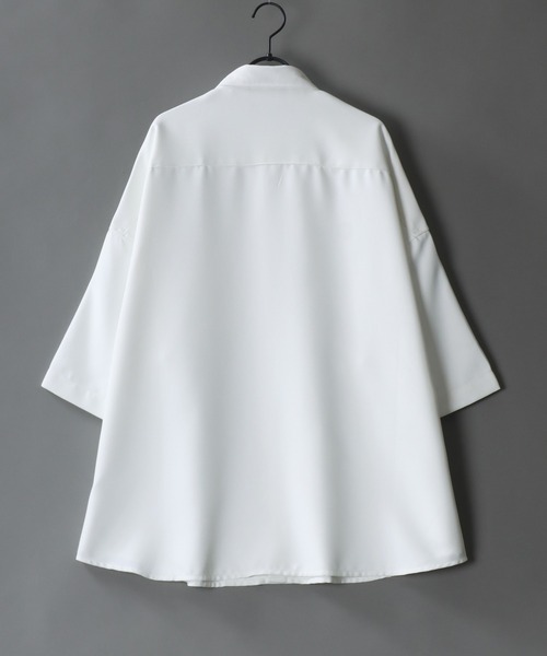 SITRY(シトリー)の「SITRY wide dress shirt with chain/別注 チェーン付き 半袖 ワイド ドレスシャツ(シャツ/ブラウス・メンズ・ホワイト/ホワイト系その他/ブラック/ブラック系その他・M/L)」の13枚目の写真