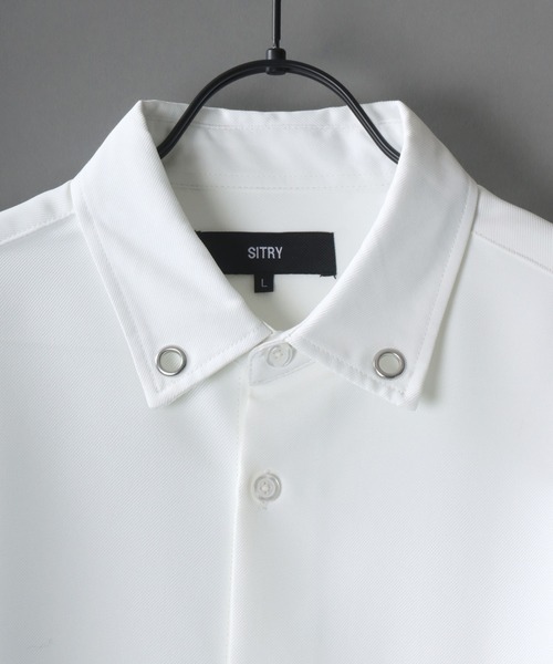 SITRY(シトリー)の「SITRY wide dress shirt with chain/別注 チェーン付き 半袖 ワイド ドレスシャツ(シャツ/ブラウス・メンズ・ホワイト/ホワイト系その他/ブラック/ブラック系その他・M/L)」の5枚目の写真