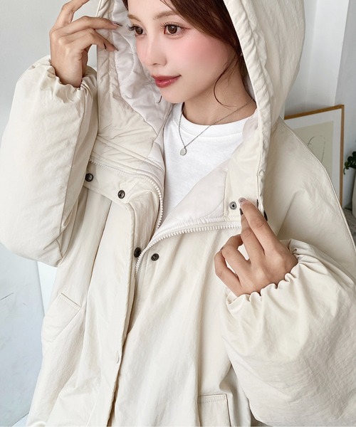 セール】シャカシャカナイロン裏キルトモンスターパーカージャケット