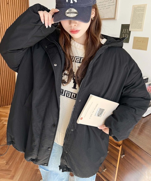 セール】シャカシャカナイロン裏キルトモンスターパーカージャケット