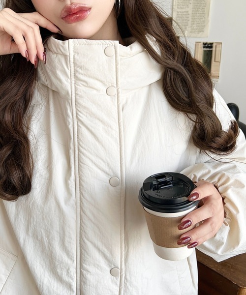 セール】シャカシャカナイロン裏キルトモンスターパーカージャケット