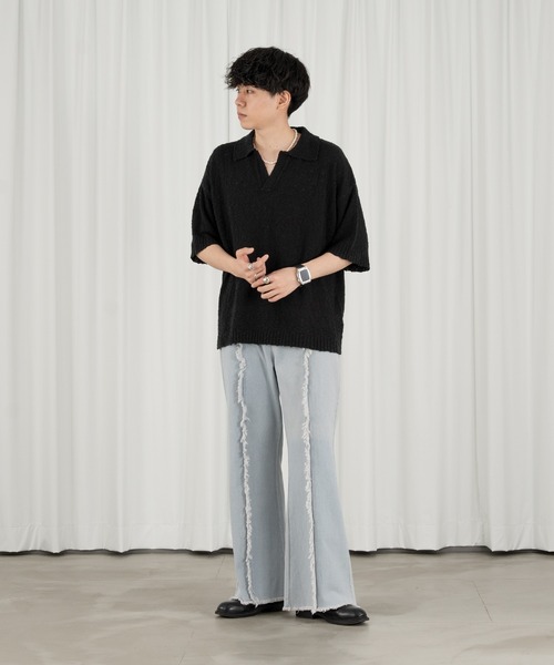 HALFZIP SUMMER KNIT/ハーフジップサマーニット（ニット