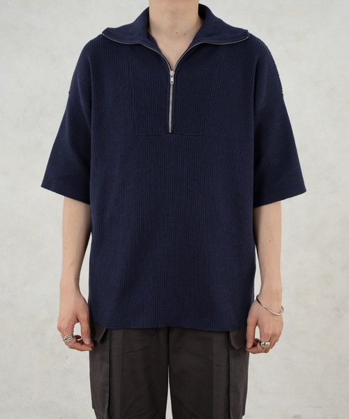 HALFZIP SUMMER KNIT/ハーフジップサマーニット（ニット