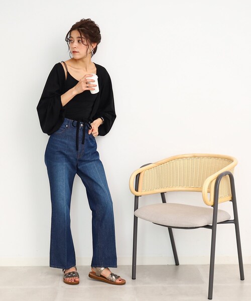 Cutie Blonde(キューティーブロンド)の「◆【上下2WAY】リボンがかわいい!ボレロカーディガン(カーディガン/ボレロ・レディース・ブルー/ホワイト系/ブラック・00)」の17枚目の写真