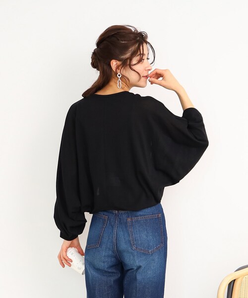 Cutie Blonde(キューティーブロンド)の「◆【上下2WAY】リボンがかわいい!ボレロカーディガン(カーディガン/ボレロ・レディース・ブルー/ホワイト系/ブラック・00)」の9枚目の写真