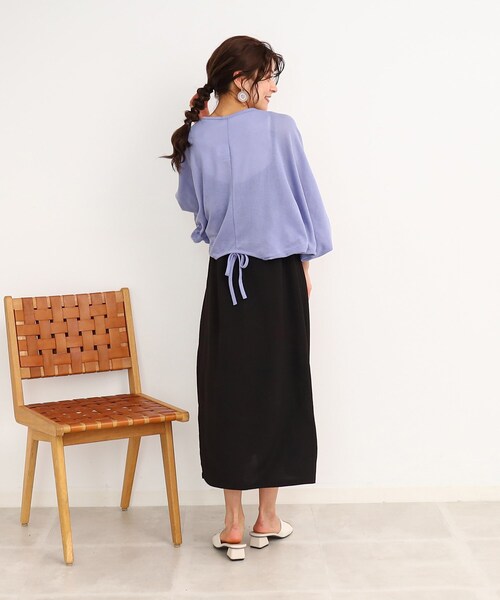 Cutie Blonde(キューティーブロンド)の「◆【上下2WAY】リボンがかわいい!ボレロカーディガン(カーディガン/ボレロ・レディース・ブルー/ホワイト系/ブラック・00)」の18枚目の写真