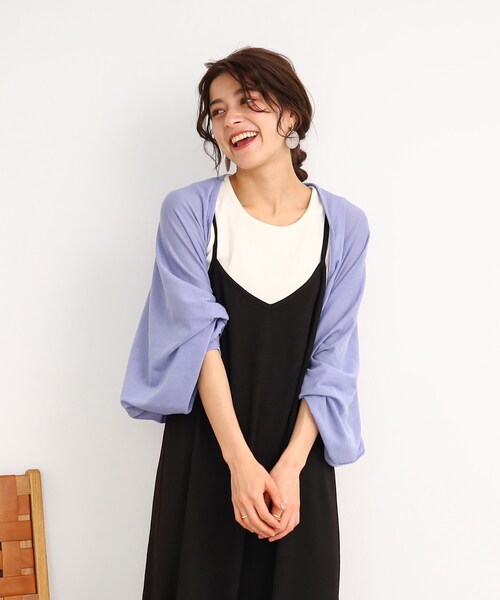 Cutie Blonde(キューティーブロンド)の「◆【上下2WAY】リボンがかわいい!ボレロカーディガン(カーディガン/ボレロ・レディース・ブルー/ホワイト系/ブラック・00)」の22枚目の写真