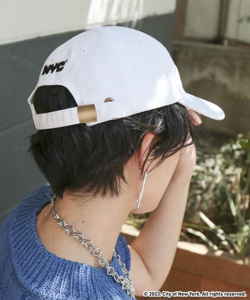 GOOD ROCK SPEED（グッドロックスピード）の「NYC × GOOD ROCK SPEED logo cap（キャップ・レディース・ネイビー/ホワイト/ブラック/グリーン・FREE）」の8枚目の写真