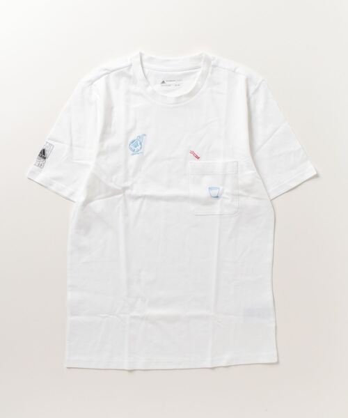 adidas(アディダス)の「アディダス adidas チェンジ スルー スポーツ グラフィック ポケットTシャツ(Tシャツ/カットソー・メンズ・ホワイト/ブラック・LL/3L/S/M/L)」の2枚目の写真