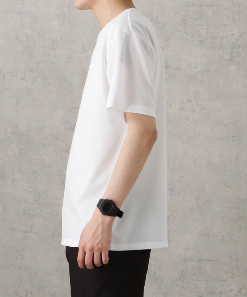 NAVY(ネイビー)の「ジョーゼットショートスリーブTシャツ(Tシャツ/カットソー・メンズ・ホワイト/ピンク/グレイッシュベージュ/ブラック/グレー・S/M/L/XL)」の10枚目の写真