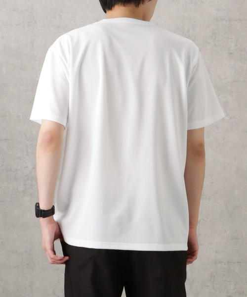 NAVY(ネイビー)の「ジョーゼットショートスリーブTシャツ(Tシャツ/カットソー・メンズ・ホワイト/ピンク/グレイッシュベージュ/ブラック/グレー・S/M/L/XL)」の8枚目の写真
