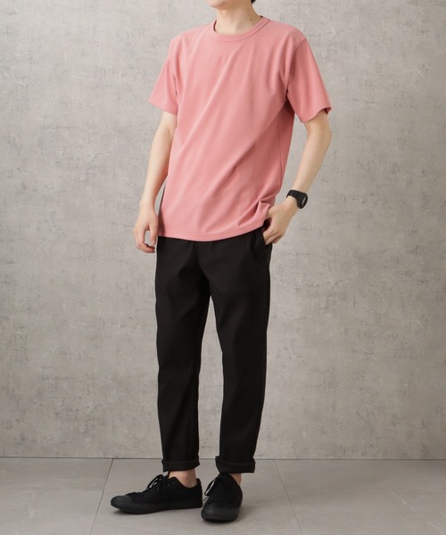 NAVY(ネイビー)の「ジョーゼットショートスリーブTシャツ(Tシャツ/カットソー・メンズ・ホワイト/ピンク/グレイッシュベージュ/ブラック/グレー・S/M/L/XL)」の18枚目の写真
