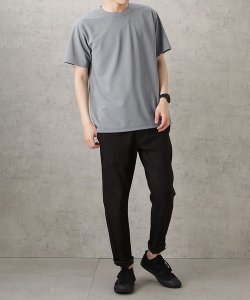 NAVY(ネイビー)の「ジョーゼットショートスリーブTシャツ(Tシャツ/カットソー・メンズ・ホワイト/ピンク/グレイッシュベージュ/ブラック/グレー・S/M/L/XL)」の17枚目の写真