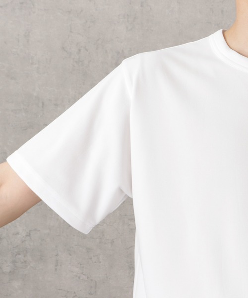 NAVY(ネイビー)の「ジョーゼットショートスリーブTシャツ(Tシャツ/カットソー・メンズ・ホワイト/ピンク/グレイッシュベージュ/ブラック/グレー・S/M/L/XL)」の14枚目の写真