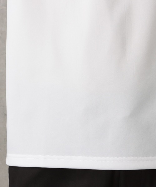 NAVY(ネイビー)の「ジョーゼットショートスリーブTシャツ(Tシャツ/カットソー・メンズ・ホワイト/ピンク/グレイッシュベージュ/ブラック/グレー・S/M/L/XL)」の11枚目の写真