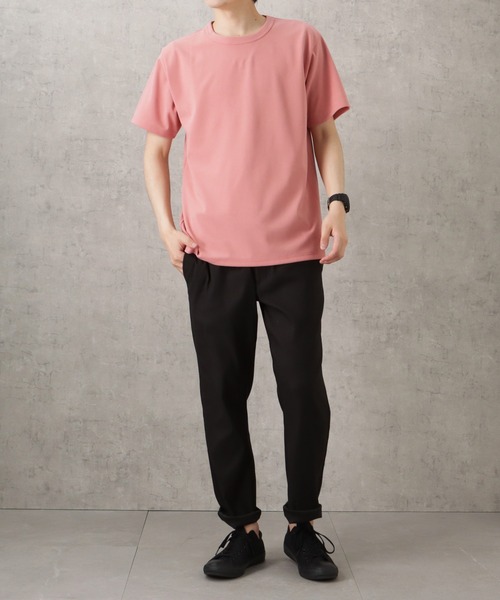 NAVY(ネイビー)の「ジョーゼットショートスリーブTシャツ(Tシャツ/カットソー・メンズ・ホワイト/ピンク/グレイッシュベージュ/ブラック/グレー・S/M/L/XL)」の16枚目の写真