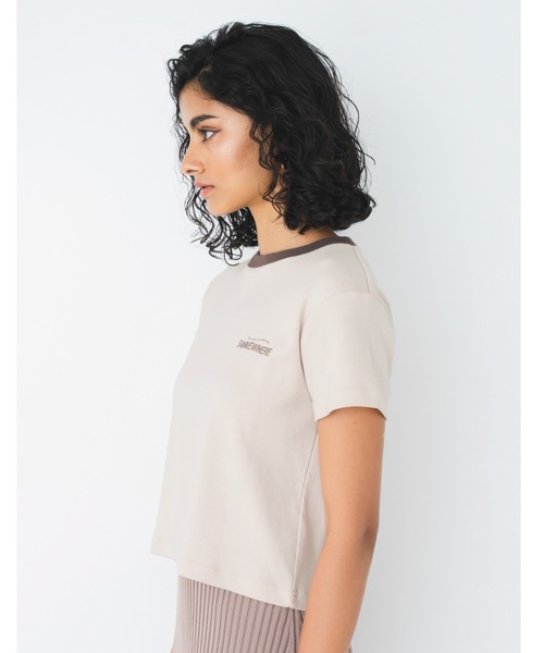 ALEXIA STAM(アリシアスタン)の「Somewhere Ringer Tee / SomewhereリンガーTee(Tシャツ/カットソー・レディース・ピンク/ホワイト/アイボリー・S/M)」の21枚目の写真