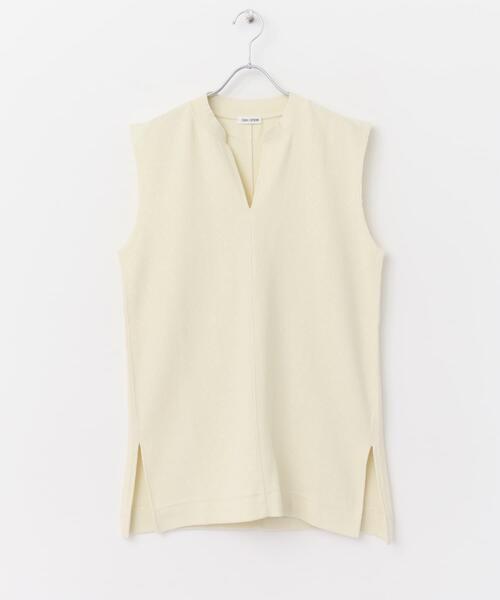 FORK&SPOON（フォークアンドスプーン）の「FORK&SPOON　キーネックチュニック（チュニック・レディース・ブラック/カーキ/アイボリー・1）」の17枚目の写真