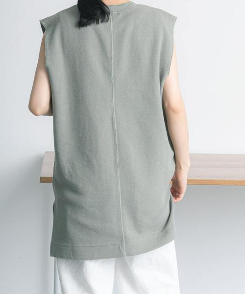 FORK&SPOON（フォークアンドスプーン）の「FORK&SPOON　キーネックチュニック（チュニック・レディース・ブラック/カーキ/アイボリー・1）」の8枚目の写真