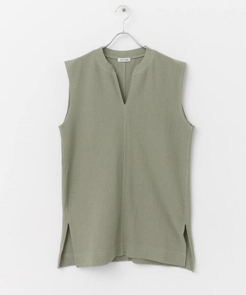 FORK&SPOON（フォークアンドスプーン）の「FORK&SPOON　キーネックチュニック（チュニック・レディース・ブラック/カーキ/アイボリー・1）」の21枚目の写真