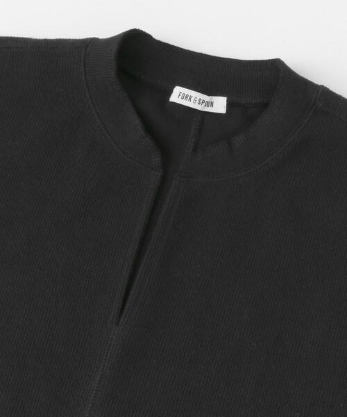 FORK&SPOON（フォークアンドスプーン）の「FORK&SPOON　キーネックチュニック（チュニック・レディース・ブラック/カーキ/アイボリー・1）」の19枚目の写真