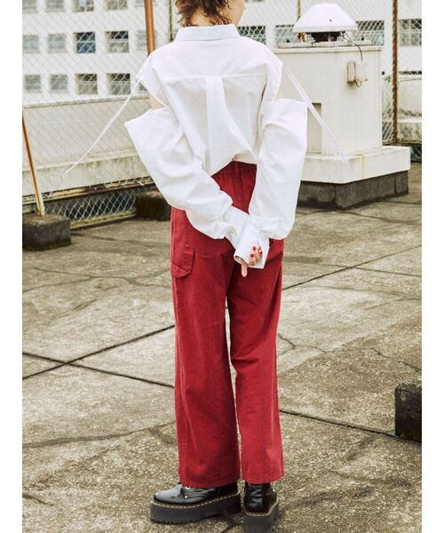 jouetie（ジュエティ）の「スリットスリーブルーズシャツ（シャツ/ブラウス・レディース・ブルー/オフホワイト/ピンク/イエロー・MEDIUM）」の16枚目の写真