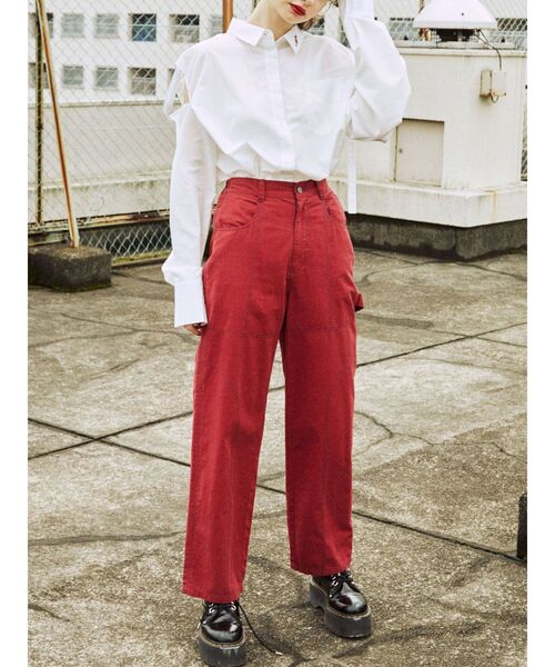 jouetie（ジュエティ）の「スリットスリーブルーズシャツ（シャツ/ブラウス・レディース・ブルー/オフホワイト/ピンク/イエロー・MEDIUM）」の20枚目の写真