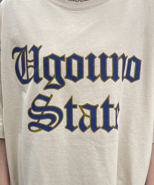 CIAOPANIC(チャオパニック)の「Old English ロゴT(Tシャツ/カットソー・レディース・ベージュ/ホワイト/ブラック/グレー・FREE)」の20枚目の写真