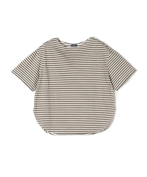 SHIPS(シップス)の「〈手洗い可能〉ハイゲージ ボーダー 半袖 Tシャツ(Tシャツ/カットソー・レディース・イエロー系その他2/ブラック/オリーブ/ライトグレー・ONE SIZE)」の3枚目の写真