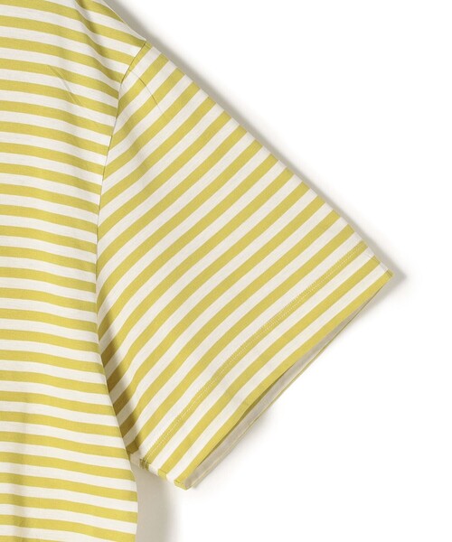 SHIPS(シップス)の「〈手洗い可能〉ハイゲージ ボーダー 半袖 Tシャツ(Tシャツ/カットソー・レディース・イエロー系その他2/ブラック/オリーブ/ライトグレー・ONE SIZE)」の9枚目の写真