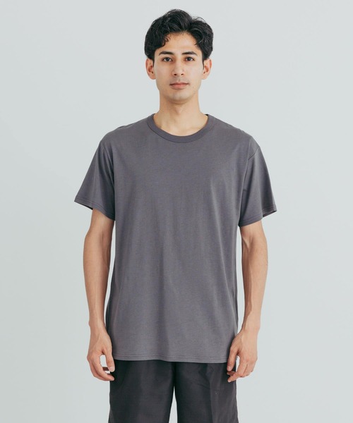 URBAN RESEARCH（アーバンリサーチ）の「『UR TECH』クルーネックTシャツ（Tシャツ/カットソー・メンズ・チャコールグレー/ブラック/ホワイト・MEDIUM/LARGE）」の9枚目の写真