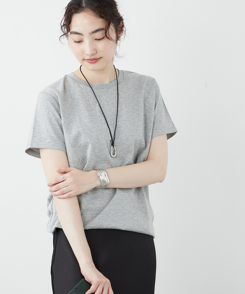 plage（プラージュ）の「《追加》Nuance Tシャツ2（Tシャツ/カットソー・レディース・ホワイト/アイボリー/チャコールグレー・FREE）」の6枚目の写真