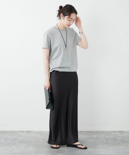 plage（プラージュ）の「《追加》Nuance Tシャツ2（Tシャツ/カットソー・レディース・ホワイト/アイボリー/チャコールグレー・FREE）」の7枚目の写真