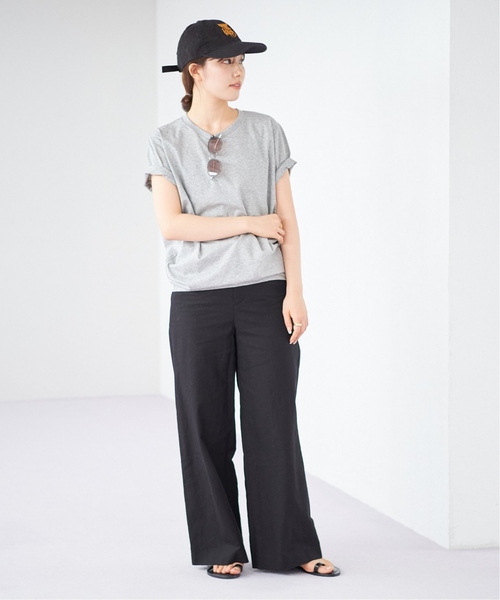 plage（プラージュ）の「《追加》Nuance Tシャツ2（Tシャツ/カットソー・レディース・ホワイト/アイボリー/チャコールグレー・FREE）」の8枚目の写真