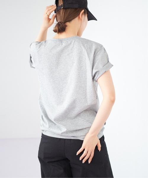 plage（プラージュ）の「《追加》Nuance Tシャツ2（Tシャツ/カットソー・レディース・ホワイト/アイボリー/チャコールグレー・FREE）」の12枚目の写真