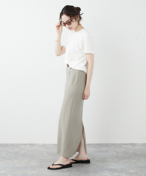 plage（プラージュ）の「《追加》Nuance Tシャツ2（Tシャツ/カットソー・レディース・ホワイト/アイボリー/チャコールグレー・FREE）」の15枚目の写真