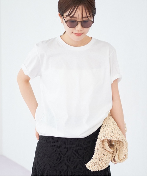 plage（プラージュ）の「《追加》Nuance Tシャツ2（Tシャツ/カットソー・レディース・ホワイト/アイボリー/チャコールグレー・FREE）」の22枚目の写真