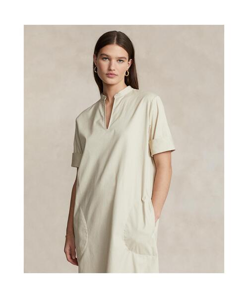 未使用級 ラルフローレン パームリーフ柄 コットンドレス マキシワンピース S フローラル コットン ボイル ティアード マキシドレス | ラルフ