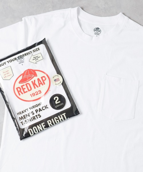 RED KAP(レッドキャップ)の「/RED KAP/パックポケットTシャツ(Tシャツ/カットソー・メンズ・ホワイト/ブラック・MEDIUM/LARGE/X-LARGE/SMALL)」の1枚目の写真