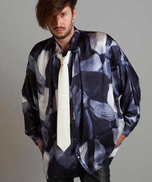 NO ID.（ノーアイディ）の「mko11353- ｼﾝｾﾃｨｯｸﾚｻﾞｰﾈｸﾀｲ（ネクタイ・メンズ・ブラック/ホワイト・ONE SIZE）」の5枚目の写真