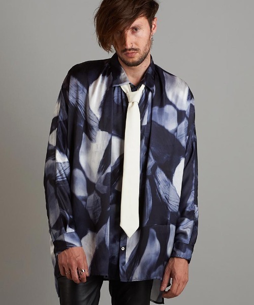 NO ID.（ノーアイディ）の「mko11353- ｼﾝｾﾃｨｯｸﾚｻﾞｰﾈｸﾀｲ（ネクタイ・メンズ・ブラック/ホワイト・ONE SIZE）」の9枚目の写真